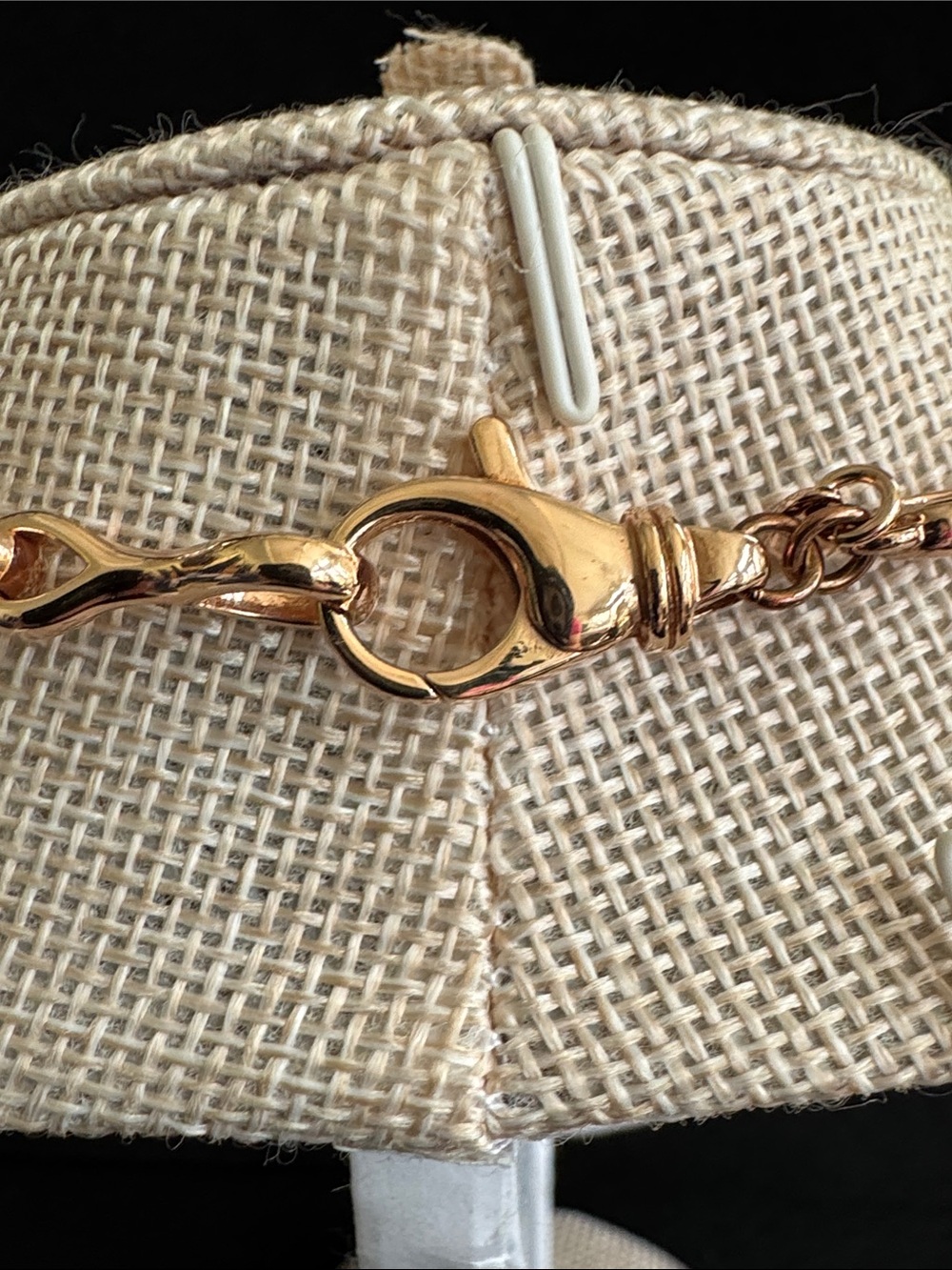 Bronze Milar Italy Horsebit Chain Necklace in Rose Gold Tone - Picture 3 of 5